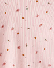 Cargar imagen en el visor de la galería, 2-Piece Leaf Print Cotton Long-Sleeve Tee & Pant Set - Pink