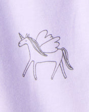 Cargar imagen en el visor de la galería, 'Daddy's Little Princess' Star Print Cotton Long-Sleeve Bodysuit & Pant Set - White/Purple