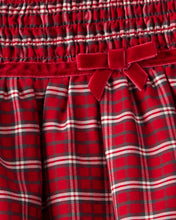 Cargar imagen en el visor de la galería, Special Occasion Plaid Print Short-Sleeve Dress - Red