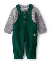Cargar imagen en el visor de la galería, 2-Piece Sweater & Overall Set - Green