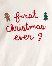 Cargar imagen en el visor de la galería, 2-Piece My First Christmas Long-Sleeve Bodysuit & Pant Set - Cream/Green