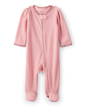 Cargar imagen en el visor de la galería, Cotton Long-Sleeve 2-Way Zip Sleep & Play Pajamas - Pink