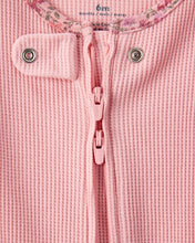 Cargar imagen en el visor de la galería, Cotton Long-Sleeve 2-Way Zip Sleep & Play Pajamas - Pink