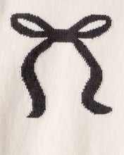 Cargar imagen en el visor de la galería, Bow Cotton Long-Sleeve Sweater & Pant Set - White