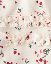 Cargar imagen en el visor de la galería, 3-Piece Floral Merry Cotton Bodysuits & Pant Set - White/Red