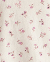 Cargar imagen en el visor de la galería, Floral Cotton Long-Sleeve Tee & Pant Set - White