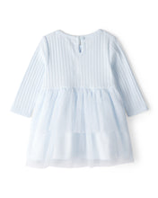 Cargar imagen en el visor de la galería, Tulle Long-Sleeve Dress - Blue