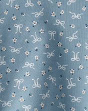 Cargar imagen en el visor de la galería, 2-Piece Bow Print Cotton Long-Sleeve Hoodie & Pant Set - Blue