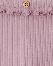 Cargar imagen en el visor de la galería, 2-Pack Ruffle Waist Rib Pants - Purple