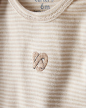 Cargar imagen en el visor de la galería, 4-Pack Snack Time Long-Sleeve Multipack Bodysuits - Blue/White/Brown