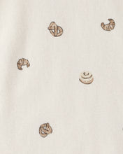 Cargar imagen en el visor de la galería, 4-Pack Snack Time Long-Sleeve Multipack Bodysuits - Blue/White/Brown