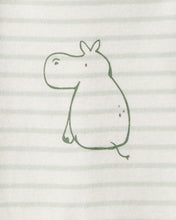 Cargar imagen en el visor de la galería, 5-Pack Hippo Multipack Bodysuits - Brown/Blue/White