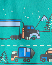Cargar imagen en el visor de la galería, Truck 100% Cotton Loose Fit 4-Piece Pajamas - Green