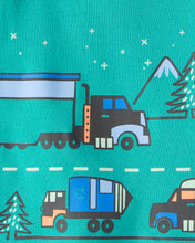 Cargar imagen en el visor de la galería, Truck 100% Cotton Loose Fit 4-Piece Pajamas - Green