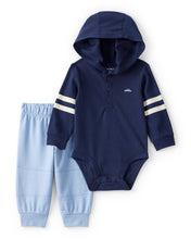 Cargar imagen en el visor de la galería, 2-Piece Car Bodysuit & Pant Set - Blue