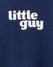 Cargar imagen en el visor de la galería, Little Guy' Cotton Long-Sleeve Jumpsuit - Navy