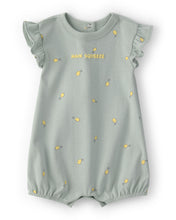 Cargar imagen en el visor de la galería, 'Main Squeeze' Lemon Short-Sleeve Romper - Green
