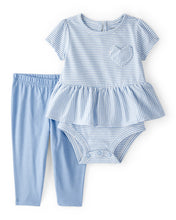 Cargar imagen en el visor de la galería, Stripe Bodysuit & Pant Set - Blue