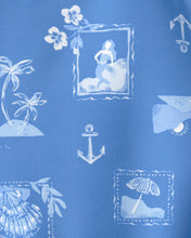 Cargar imagen en el visor de la galería, Sailboat Long-Sleeve 1-Piece Rashguard Swimsuit - Blue