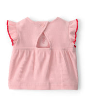 Cargar imagen en el visor de la galería, 3-Piece Headband; Top & Chambray Short Set - Pink