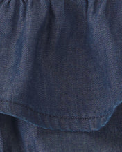 Cargar imagen en el visor de la galería, 2-Piece Chambray Romper Set - Pink/Blue