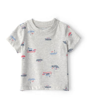 Cargar imagen en el visor de la galería, 2-Piece Boat Romper Set - Blue/Grey