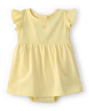 Cargar imagen en el visor de la galería, Sunshine Short-Sleeve Bodysuit Dress - Yellow