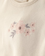 Cargar imagen en el visor de la galería, Baby Girl 3-Piece Floral Top, Bodysuit & Short Set - Brown/Ivory