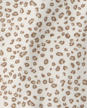Cargar imagen en el visor de la galería, Baby Girl 3-Piece Cheetah Top, Bodysuit & Short Set - Khaki/Ivory