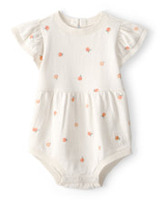 Cargar imagen en el visor de la galería, Baby Girl Peach Romper - Ivory