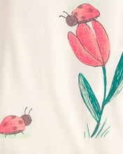 Cargar imagen en el visor de la galería, Ladybug Floral 100% Cotton Snug Fit 4-Piece Pajama Set - Pink/Green