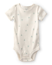 Cargar imagen en el visor de la galería, Baby 2-Piece Sailboat Overall Set - Green/Ivory