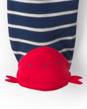 Cargar imagen en el visor de la galería, Lobster 2-Way Zip 100% Cotton Sleep & Play Pajama - Blue