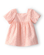 Cargar imagen en el visor de la galería, Short-Sleeve Eyelet Dress - Pink