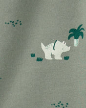 Cargar imagen en el visor de la galería, 3-Piece Dinosaur Bodysuits & Pant Set - Green