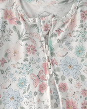Cargar imagen en el visor de la galería, Butterfly Garden 2-Way Zip PurelySoft Sleep & Play Pajama