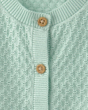 Cargar imagen en el visor de la galería, Baby Girl 2-Piece Crochet Top & Short Set - Green