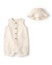 Cargar imagen en el visor de la galería, Seersucker Romper - Cream