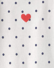 Cargar imagen en el visor de la galería, 4-Pack Heart Polka Dots Long-Sleeve Multipack Bodysuits