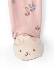 Cargar imagen en el visor de la galería, Easter Bunny 100% Cotton Snug Fit 1-Piece Pajama Set - Pink