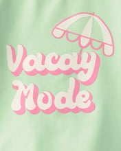 Cargar imagen en el visor de la galería, 2-Piece 'Vacay Mode' Rashguard Swimsuit Set - Green