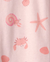 Cargar imagen en el visor de la galería, Seashell 100% Cotton Snug Fit 1-Piece Pajama - Pink