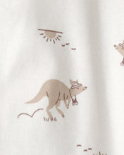 Cargar imagen en el visor de la galería, Kangaroo 2-Way Zip 100% Cotton Sleep & Play Pajama - Cream