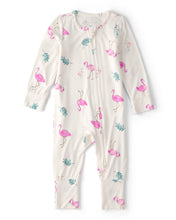 Cargar imagen en el visor de la galería, Flamingo PurelySoft 2-Way Zip Snug Fit Sleep & Play Pajamas - Ivory