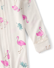 Cargar imagen en el visor de la galería, Flamingo PurelySoft 2-Way Zip Snug Fit Sleep & Play Pajamas - Ivory