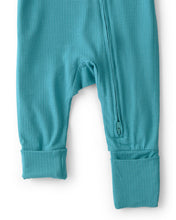 Cargar imagen en el visor de la galería, PurelySoft 2-Way Zip Snug Fit Sleep & Play Pajamas - Blue