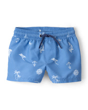 Cargar imagen en el visor de la galería, 2-Piece Shark Long-Sleeve Rashguard Swimsuit Set - Blue/White