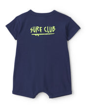 Cargar imagen en el visor de la galería, Romper De Manga Corta Con Gráfico 'Surf Club' Azul Marino