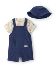 Cargar imagen en el visor de la galería, 3-Piece Ice Cream Overall Set - Navy