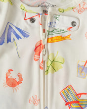 Cargar imagen en el visor de la galería, Paquete De 2 Mamelucos PurelySoft Con Estampado de Playa
